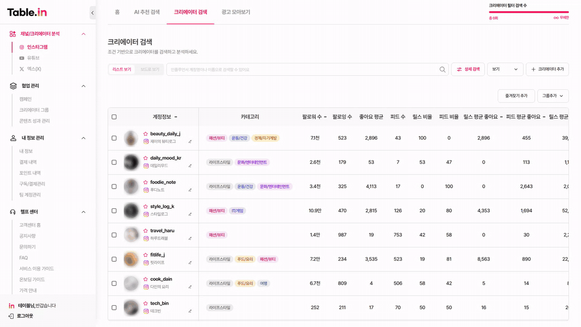 조건 검색과 보기 전환